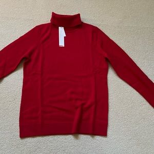 Brand-new Talbots Cashmere Turtleneck - Red (M)